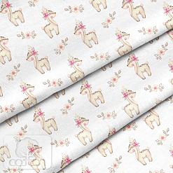 Отрез ткани 79х50 см "Милый олененок" (Cotton)