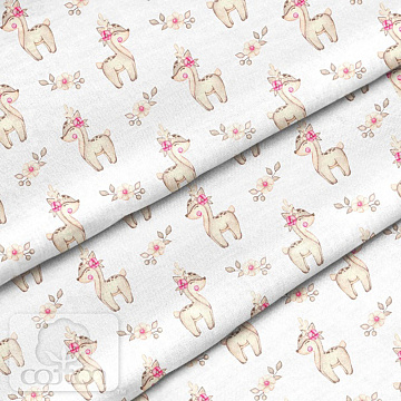Отрез ткани 79х50 см "Милый олененок" (Cotton)