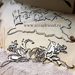 Набор ножей для вырубки "Трафарет. Розы" (Scrapfriend)