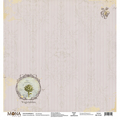 Бумага "Винтажные рецепты. Артишок" (MonaDesign)