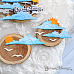 Нож "Облака и чайки", 1,7х6,3 см (ScrapMania)