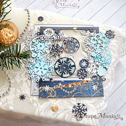Нож "Снежная рамка", 11х12,5 см (ScrapMania)