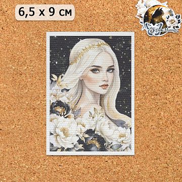 Тканевая карточка "Звездная незнакомка. Девушка" (ScrapMania)
