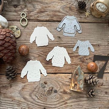 Нож "Свитер с оленями", 5,5х4,6 см (MimiCut)