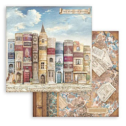Бумага 30х30 см "Vintage Library. Лист 4" (Stamperia)