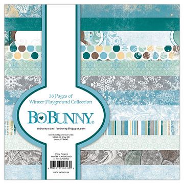 Набор бумаги 15х15 см "Winter playground", 36 листов (BoBunny)