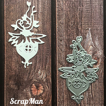 Нож "Домик цветочной феи", 4,5х7 см (Scrapman)