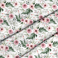 Отрез ткани 79х50 см "Розы" (Cotton)