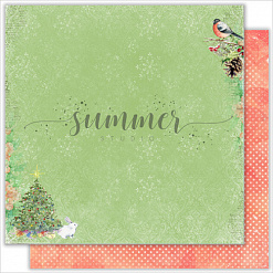 Набор бумаги 30х30 см "Christmas story", 10 листов (Summer Studio)