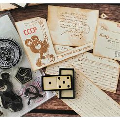 Штамп "Рожденный в СССР", 6,2х3,3 см (AgiArt)