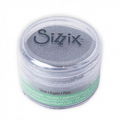 Пудра для эмбоссинга непрозрачная "Silver" (Sizzix)