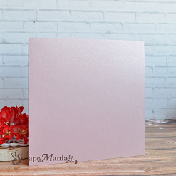 Заготовка для открытки 15х15 см из дизайнерской бумаги Sirio Pearl Misty Rose