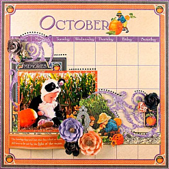 Набор бумаги 30х30 см "Children's Hour. Calendar Pad", 24 листа (Graphic 45)