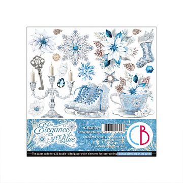 Набор бумаги 15х15 см "Elegance of Blue. Для вырезания", 24 листа (Ciao bella)