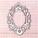 Чипборд "Рамка. Кружевная", 9х12,5 см (Scrapiki)