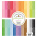 Набор бумаги 30х30 см "Gingham-linen rainbow. Фоновый", 24 листа (Doodlebug)