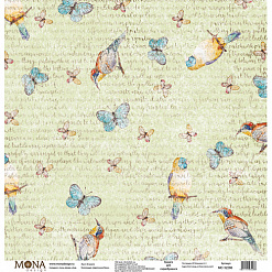 Бумага "Цветочное бохо. В полете" (MonaDesign)