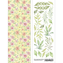 Лист с картинками 10х30 см "Улыбка весны. Листики" (ScrapMania)