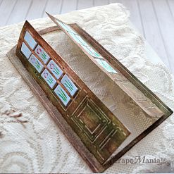 Нож "Дверь с тюльпанами", 6,5х12,5 см (ScrapMania)