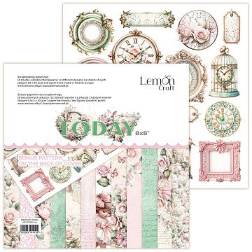 Набор бумаги 20х20 см "Today", 18 листов (Lemon Craft)