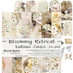 Набор бумаги 15х15 см "Blooming retreat", 24 листа (CraftO'clock)