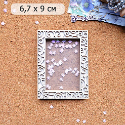Шейкер "Фономикс. Новогодний. Ажурная рамка маленькая", 6,7х9 см (ScrapMania)