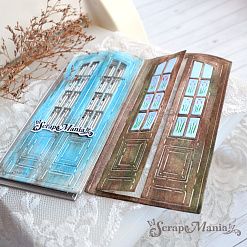 Нож "Дверь с тюльпанами", 6,5х12,5 см (ScrapMania)