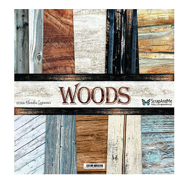 Набор бумаги 30х30 см "Woods", 5 листов (ScrapAndMe)