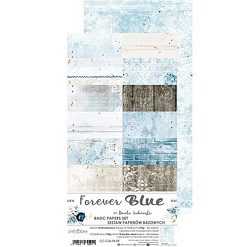 Набор бумаги 30х15 см "Forever blue. Basic", 18 листов (CraftO'clock)