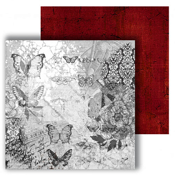 Бумага 30х30 см "On the wings of Mystery 04" (DreamLight Studio)