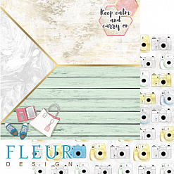 Набор бумаги 20х20 см "Мечтай", 12 листов (Fleur-design)
