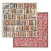 Набор бумаги 20х20 см "Vintage Library. Фоновый" 10 листов (Stamperia)