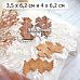 Нож "Фон паркет. Фрагменты", 4х6,2 см (ScrapMania)