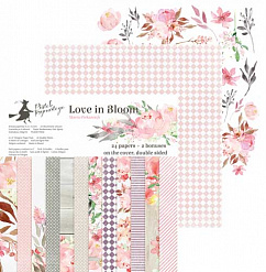 Набор бумаги 15х15 см "Love in Bloom", 24 листа (Piatek13)