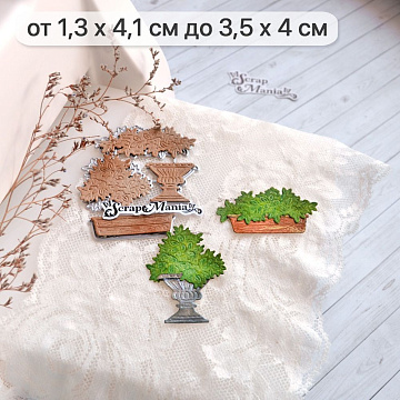 Нож "Усадьба. Уличные вазоны. Классика", 3,5х4 см (ScrapMania)