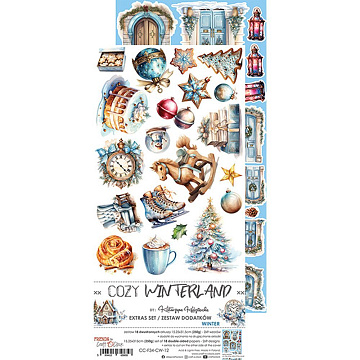 Набор бумаги 30х15 см "Cozy Winterland. Winter", 18 листов (CraftO'clock)