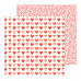 Набор бумаги 30х30 см с фольгированием "Loves me", 48 листов (American Crafts)