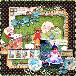 Набор бумаги 15х15 см "Mother goose. Patterns & Solids", 36 листов (Graphic 45)