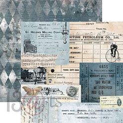 Набор 30х30 см "Back in time", 9 листов (13Arts)
