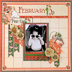 Набор бумаги 20х20 см "Children's Hour. Calendar Pad", 24 листа (Graphic 45)