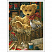 Тканевая карточка "Плюшевая семейка. В корзинке" (ScrapMania)