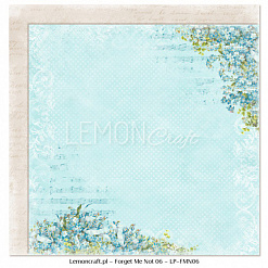 Набор бумаги 15х15 см "Forget me not", 36 листов (Lemon Craft)