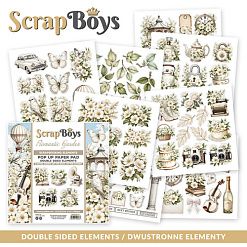 Набор бумаги 15х15 см "Romantic garden. Для вырезания", 24 листа (ScrapBoys)