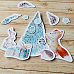 Набор высечек из бумаги "Этника новогодняя", 88 шт (ScrapMania)