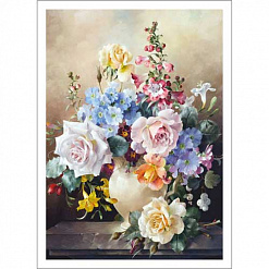Тканевая карточка "Букетик. Самой дорогой" (ScrapMania)
