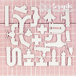 Чипборд "Трубы", 4,2х3,9 см (Scrapiki)