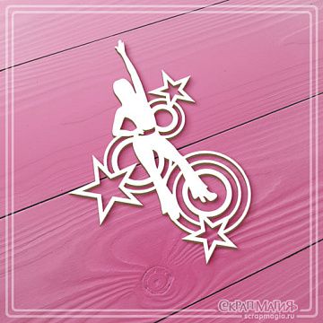 Чипборд "Диско", 5,2х8 см (СкрапМагия)