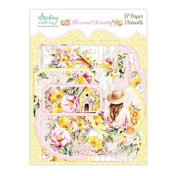Набор вырубок "Blossom Serenity. Ярлыки", 27 шт (Mintay)