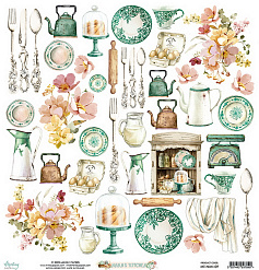Бумага 30х30 см "Nana's Kitchen. Для вырезания" (Mintay)