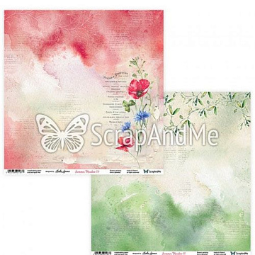 Бумага 30х30 "Summer meadow 09/10" (ScrapAndMe)